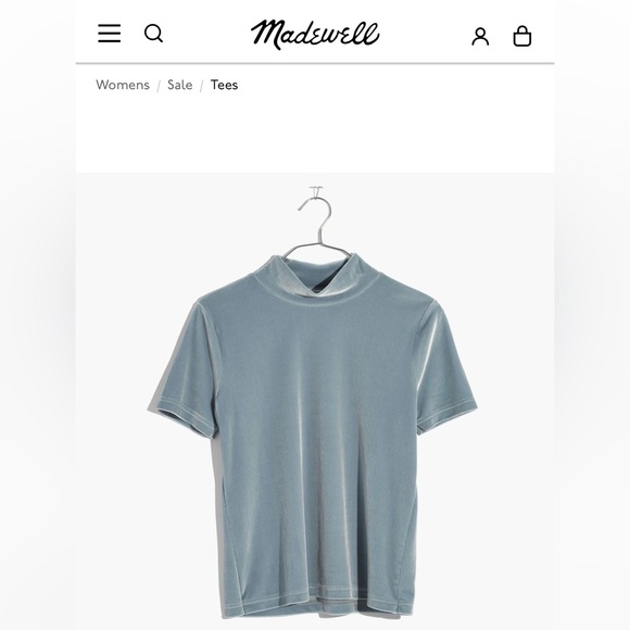 Madewell Velvet top - Picture 1 of 5
